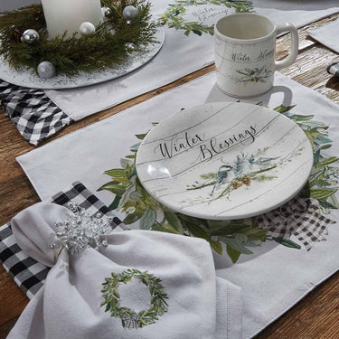 Winter Blessings Salad Plates - Set of 4 Park Designs - The Fox Decor
